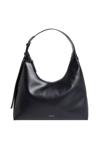 Kadın Ck Hardware Strap Hobo Omuz Çantası - Siyah - Calvin Klein