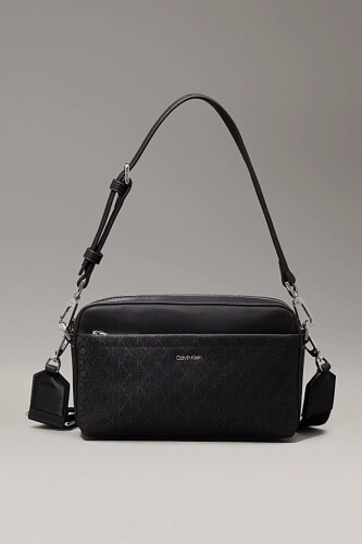 Kadın Ck Logo Convertible Kamera Çantası - Siyah - Calvin Klein