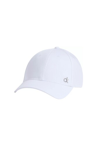 Kadın Ck Metal Logo Şapka - Beyaz 