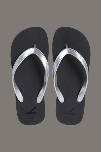 Kadın Ck Monologo Plaj Terliği - Gümüş 