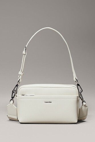 Kadın Ck Must Convertible Çapraz Omuz Çanta - Beyaz - Calvin Klein