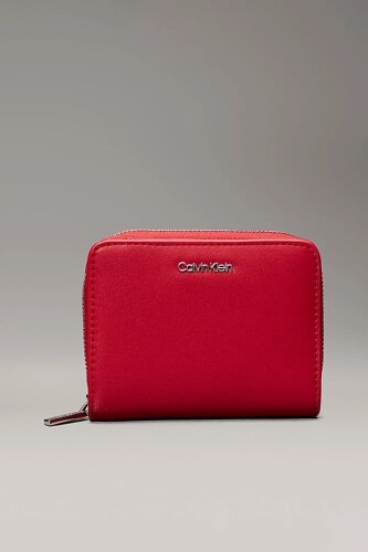 Kadın Ck Must Medium Fermuarlı Cüzdan - Kırmızı 