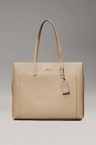 Kadın Ck Must Medium Shopper Omuz Çantası - Bej 