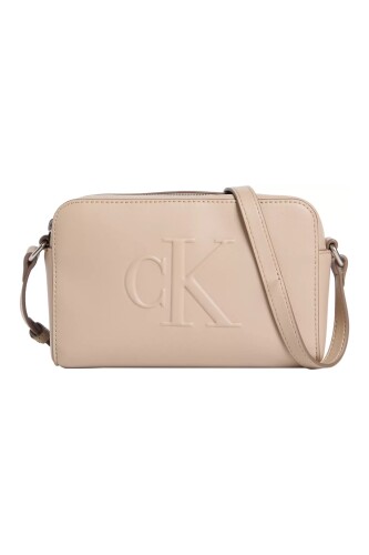 Kadın Ck Sculpted Camera Çanta - Bej 