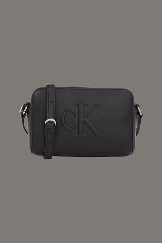 Kadın Ck Sculpted Camera Çanta - Siyah 