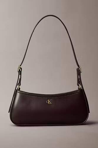 Kadın CK Small Shoulder Bag - Bordo - Calvin Klein