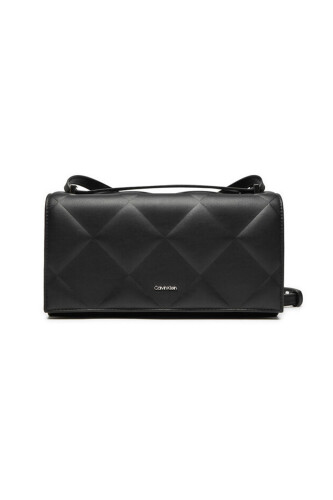 Kadın DIAMOND QUILT CONV SHOULDER Omuz Çantası - Siyah 