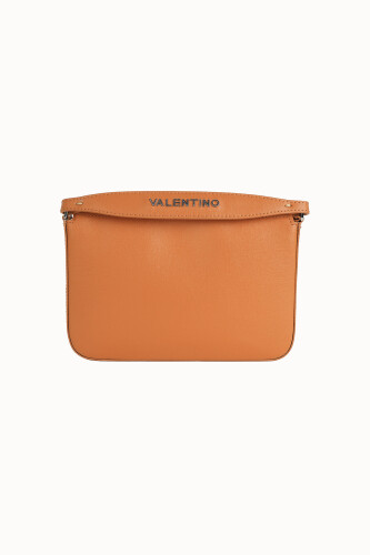 Kadın Dokulu Deri El ve Omuz Çantası - Taba 