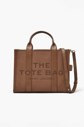 Kadın Dokulu Kabartma Yazılı Omuz Çantası - Kahverengi 