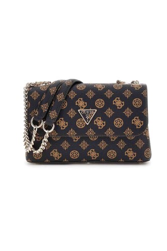 Kadın Eco Erica Convertiable X Omuz Çantası - Koyu Kahve - Guess