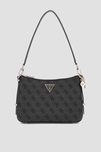 Kadın ECO ERICA Logolu İç Bölmeli Omuz Çantası - Antrasit 