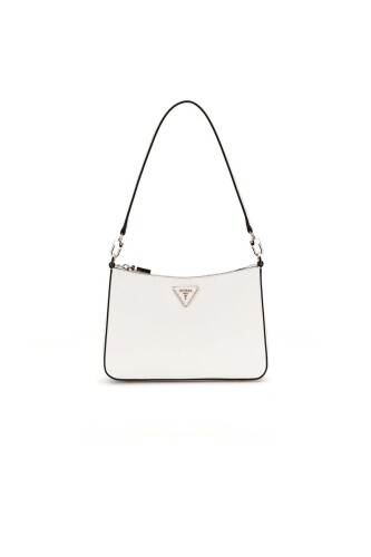 Kadın Eco Jazylnn Top Fermuarlı Omuz Çantası - Beyaz - Guess