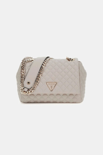 Kadın Eco Rianee Cnrtble Çapraz Çanta - Krem - Guess