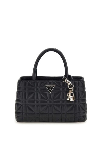 Kadın Edita Elite Satchel Omuz Çantası - Siyah - Guess