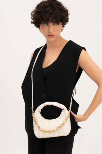 Kadın El Çantası - Bej - Sisley