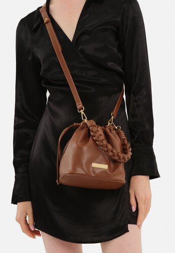 Kadın El ve Omuz Çantası-Taba 