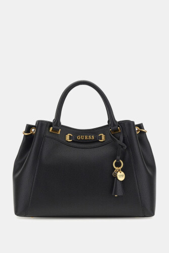 Kadın Emera Logo Charm’lı El Çantası - Siyah - Guess