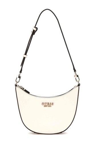 Kadın Fedana Mini Top Fermuarlı Omuz Çantası - Beyaz - Guess