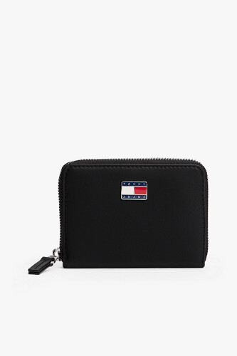 Kadın Fermuarlı Orta Boy Cüzdan - Siyah - Tommy Hilfiger