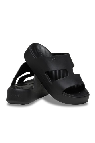 Kadın Getaway Platform H-Strap Terlik - Siyah 