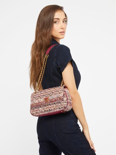 Kadın Giully Tüvit Çapraz Çanta-Mor - Guess