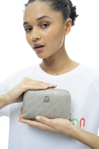 Kadın Graffiti Cüzdan BNT_984-Altın 