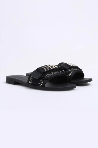 Kadın Guess FL6E2LFAL19 Terlik - Siyah - Guess