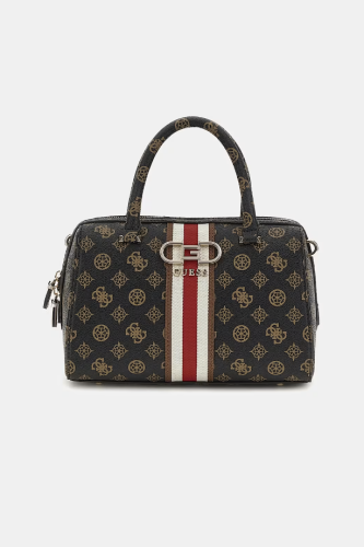 Kadın Guess Nelka 4G ve Peony Logolu El Çantası - Kahverengi - Guess