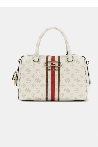 Kadın Guess Nelka 4G ve Peony Logolu El Çantası - Krem - Guess