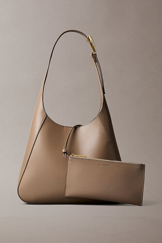 Kadın Hardware Adj Strap Omuz Çantası - Bej - Calvin Klein