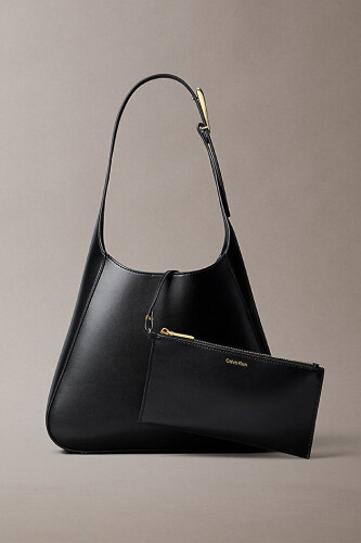 Kadın Hardware Adj Strap Omuz Çantası - Siyah - Calvin Klein