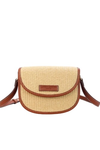 Kadın Hasır Omuz Çanta - Bej 