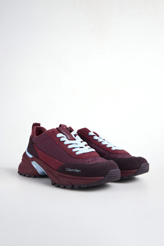 Kadın Hike Runner Süet Detaylı Sneaker - Bordo - Calvin Klein
