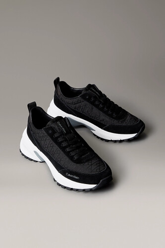 Kadın Hike Runner Süet Detaylı Sneaker - Siyah - Calvin Klein