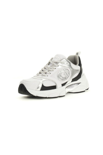 Kadın Ibitha Metalik Detaylı Chunky Sneaker - Siyah / Beyaz 
