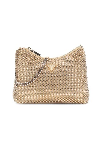Kadın Işıltılı Omuz Çantası - Altın Rengi 