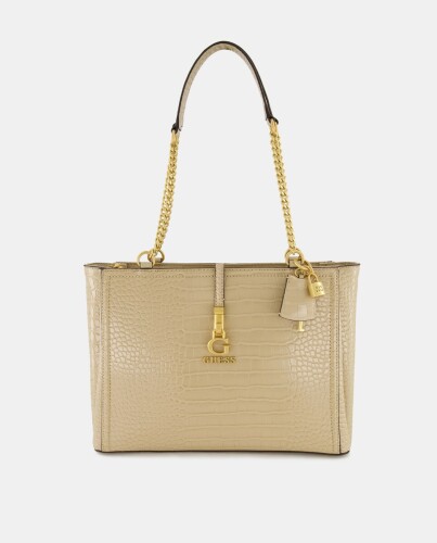 Kadın James Omuz Çantası-Bej - Guess