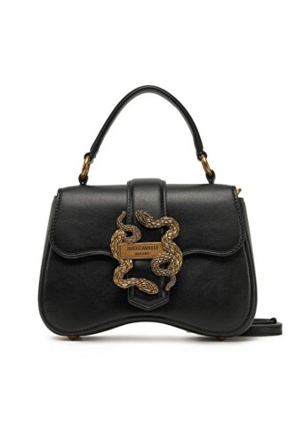 Kadın Jc İconic Yılan Logo El Çantası - Siyah 