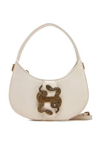 Kadın Jc İconic Yılan Logo Mini Omuz Çanta - Beyaz 