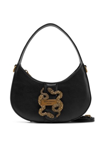 Kadın Jc İconic Yılan Logo Mini Omuz Çanta - Siyah 