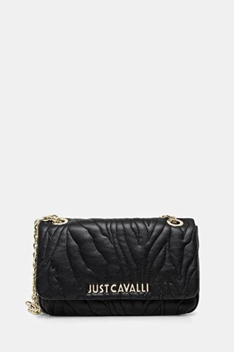 Kadın Jc Yazı Logo Desenli Omuz Çantası - Siyah 