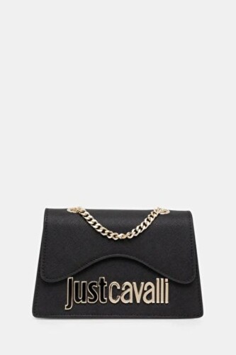 Kadın Jc Yazı Logo Mini Çapraz Omuz Çanta - Siyah - Just Cavalli