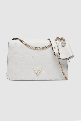 Kadın Jena 4G ve Peony Logolu Omuz Çantası - Beyaz - Guess