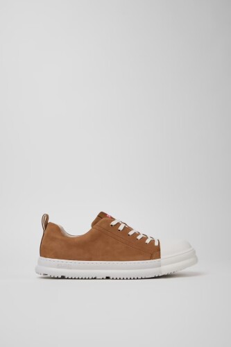 Kadın Junction Runner Süet Deri Sneakers - Kahverengi - Camper