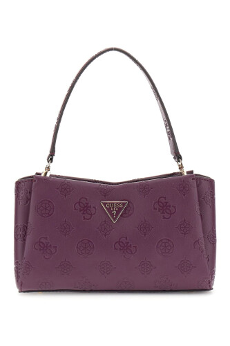 Kadın Kabartma Monogram Desenli El ve Çapraz Askılı Çanta - Pembe - Guess