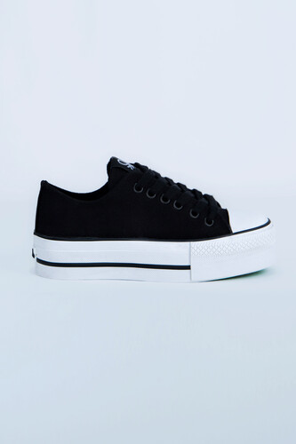 Kadın Kalın Topuk Spor Ayakkabı BN-30935-Siyah 