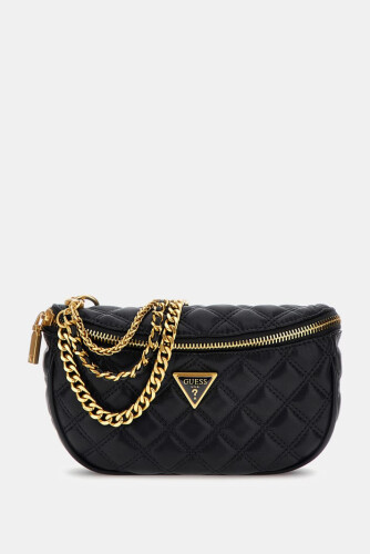 Kadın Kapitone Giully Bel Çantası - Siyah - Guess