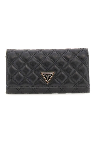 Kadın Kapitone Portföy Çanta - Siyah 