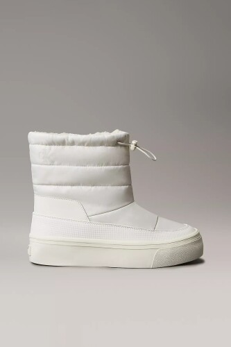 Kadın Kapitoneli İçi Kürklü Sneaker - Beyaz - Calvin Klein