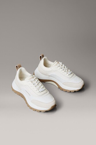 Kadın Kontrast Tabanlı Runner Sneaker - Beyaz 